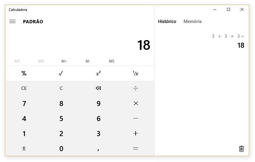 calculadora do Windows