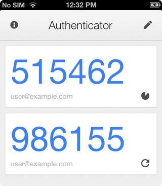 Google Authenticator iOS