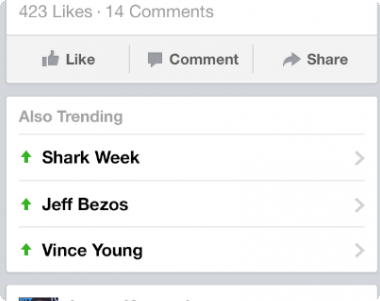 Facebook Trending Topics