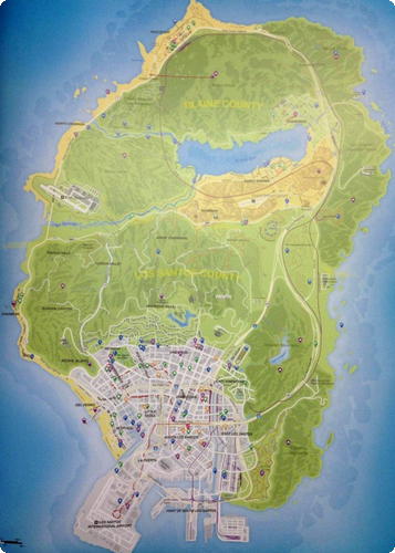 GTA V Mapa