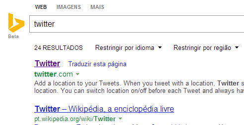 twitter bing