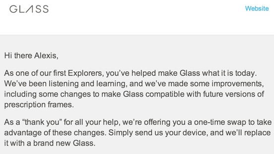 google glass upgrade