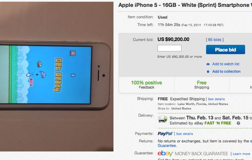 iPhone ebay flappy bird