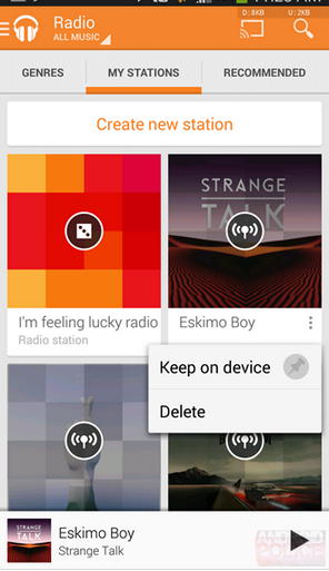 Google Play Music android