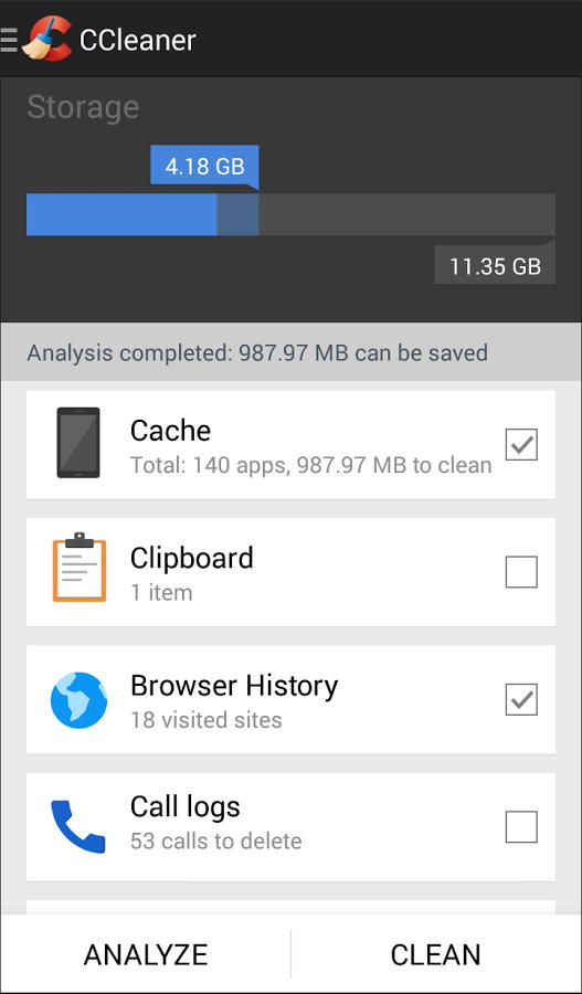 ccleaner para android