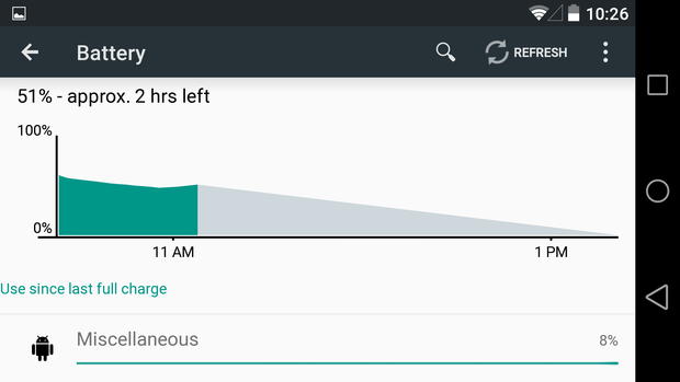 android l battery