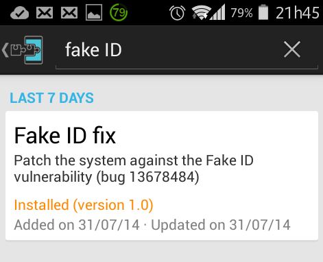 Fake ID fix