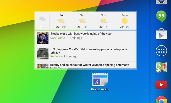 google news & weather