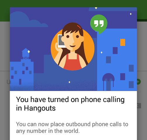 google hangout dialer