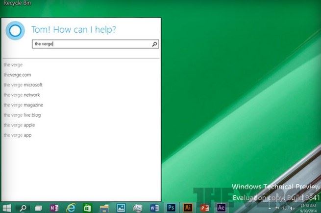 cortana windows 10