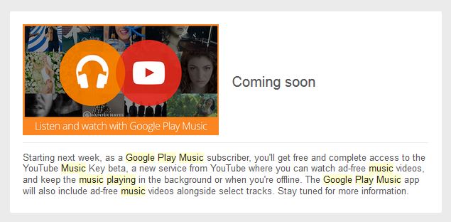 youtube music key