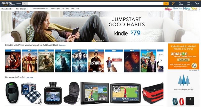 amazon site novo design