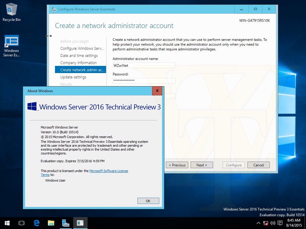 windows server 2016