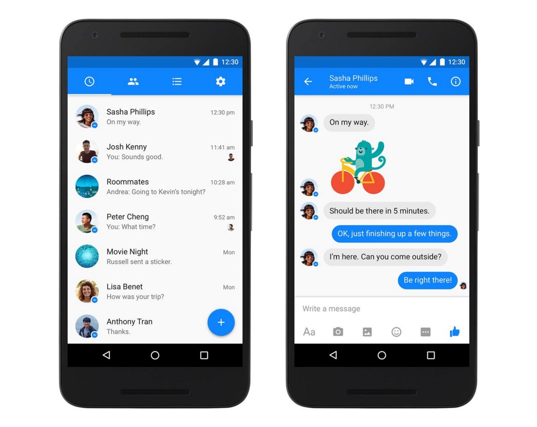 facebook messenger design