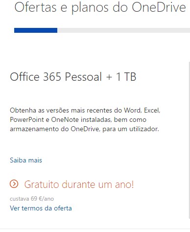 oferta onedrive