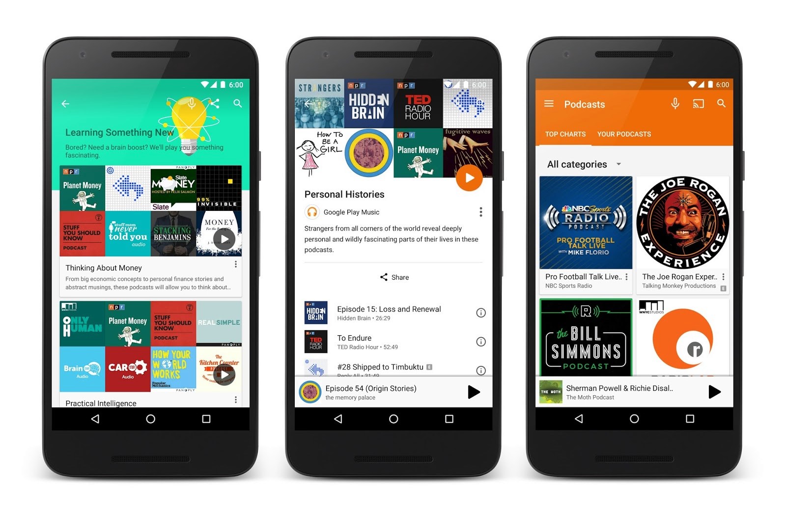 Google Play Music com suporte a podcasts