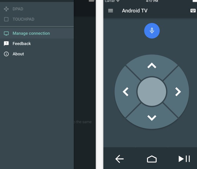 Android TV no iOS