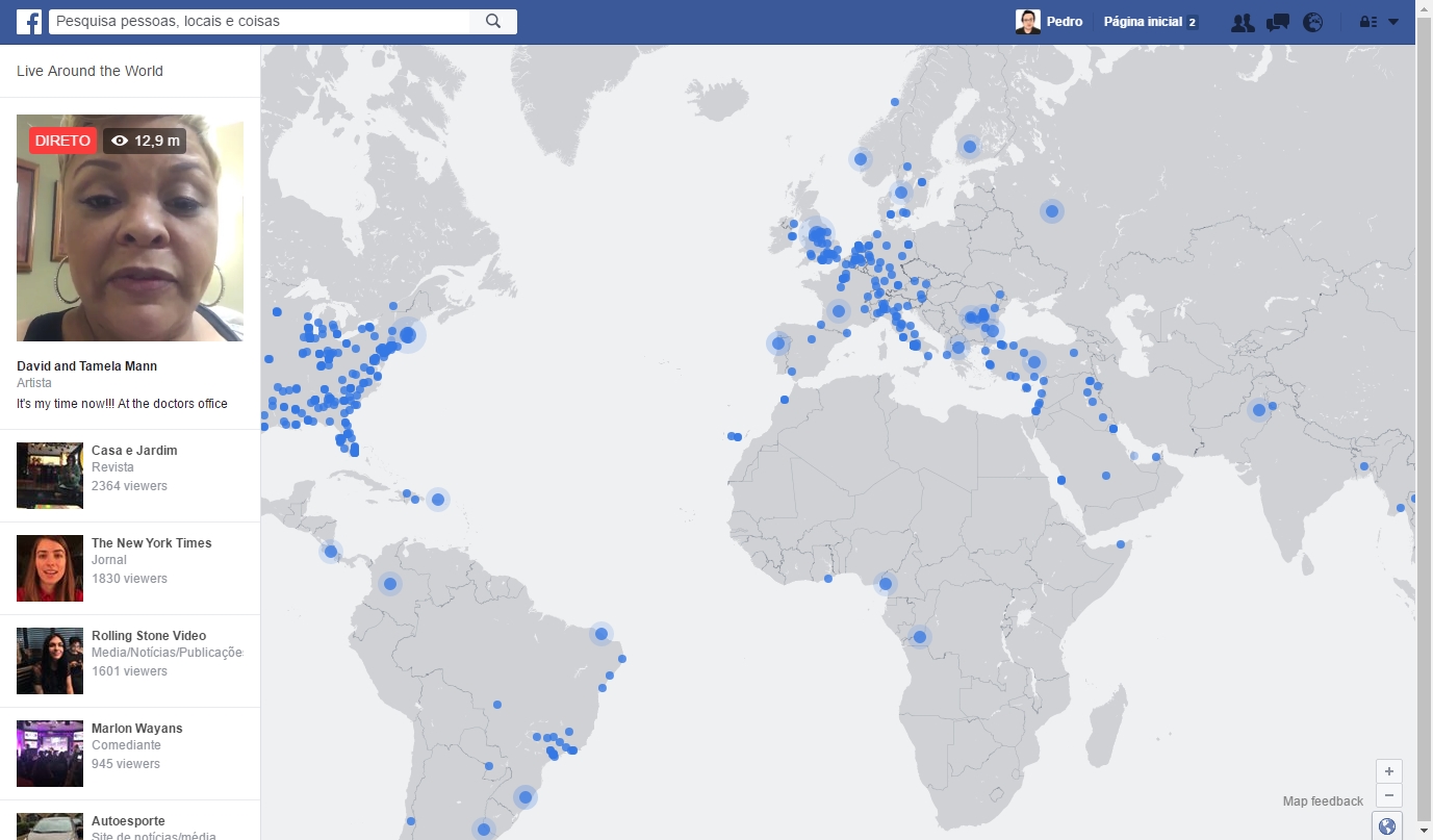 Facebook Live Map