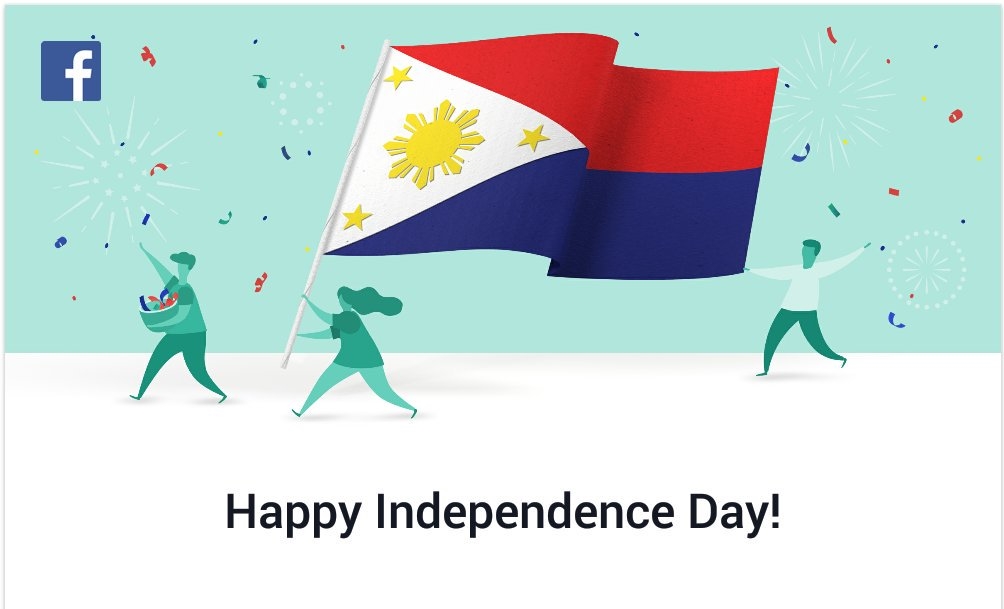 Facebook e a bandeira das Filipinas