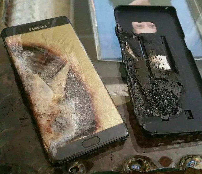 Samsung galaxy note 7 queimado