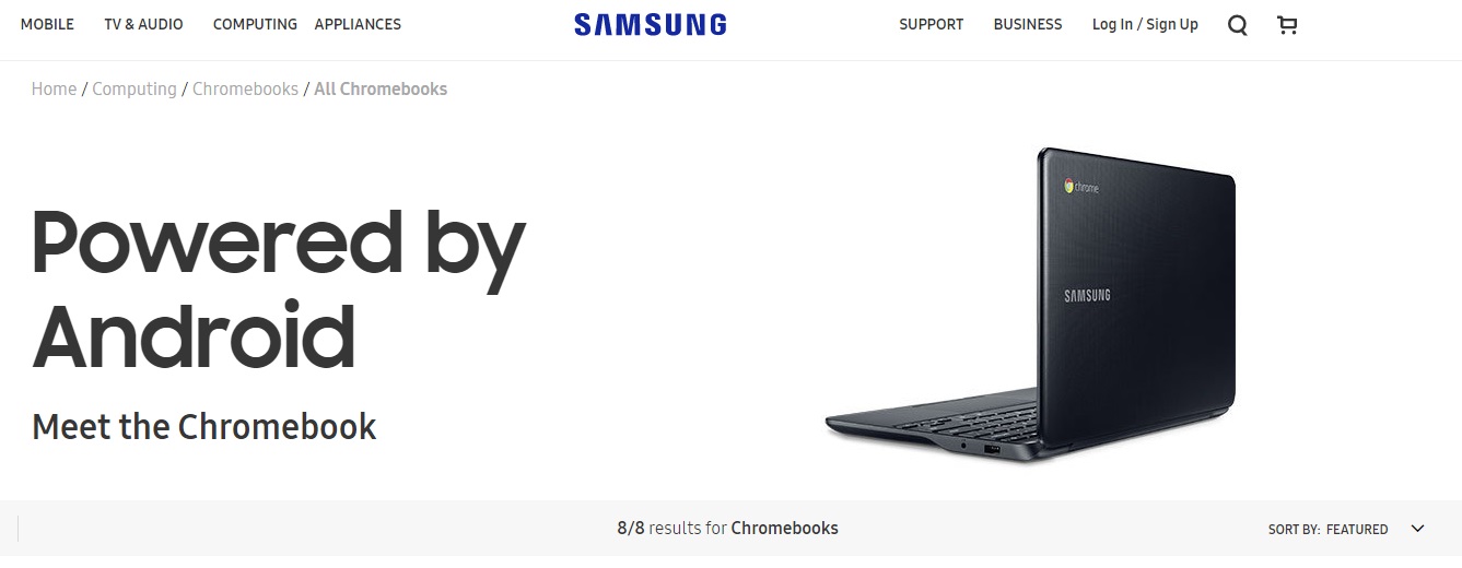 Samsung e os chromebooks com android