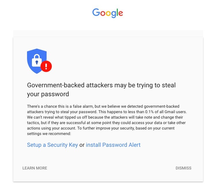 alerta google ataques governo