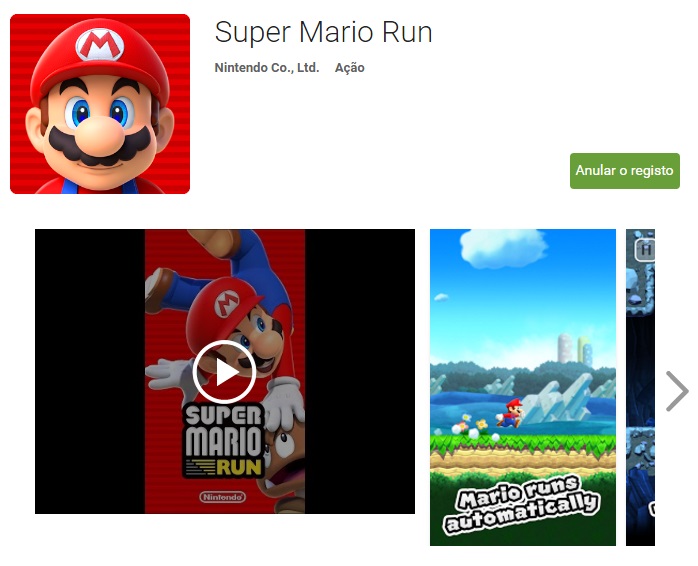 super mario run no android