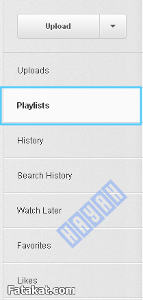 عمل قائمة تشغيل playlist خاصة على اليوتيوب youtube 13306222823641