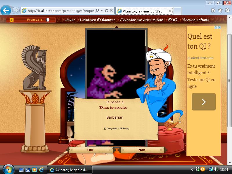 [TERMINE] Mes remakes de BARBARIAN sur PC - Page 5 Akinator