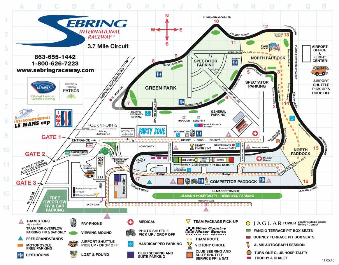 12h de Sebring 2016-2017 Sebring-Trackmap