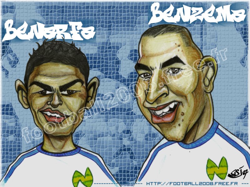  صور لاعبين كرةقدم كاريكاتير Caricature-benzema-benarfa