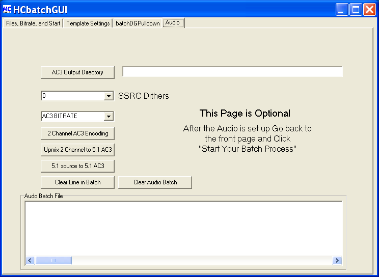 HCbatchGUI user guide ~ Batch process video and audio. Ha