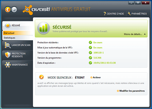 Poser une question Options Envoyer par email Télécharger et imprimer Avast 5 : nouveau tutoriel avast! Avast-5-7