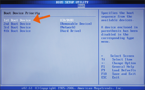 Modifier l'ordre de boot du bios pour booter sur un cd/dvd ou un périphérique Boot-bios-7