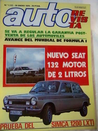 Auto Revista (Espagne) : essai de la Simca 1200 LXTI 28.38