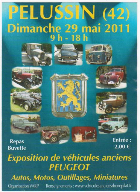 pelussin  29 mai expo peugeot (42) 18.335