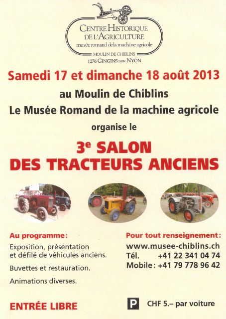 Salon des tracteurs anciens à CHIBLINS 17.326