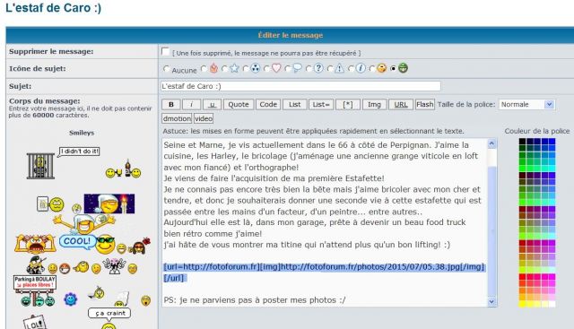 [tuto] comment poster des photos avec fotoforum.fr 05.54