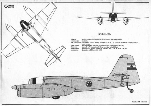 Ikarus S-451 et pilotage "à plat ventre" 11.14