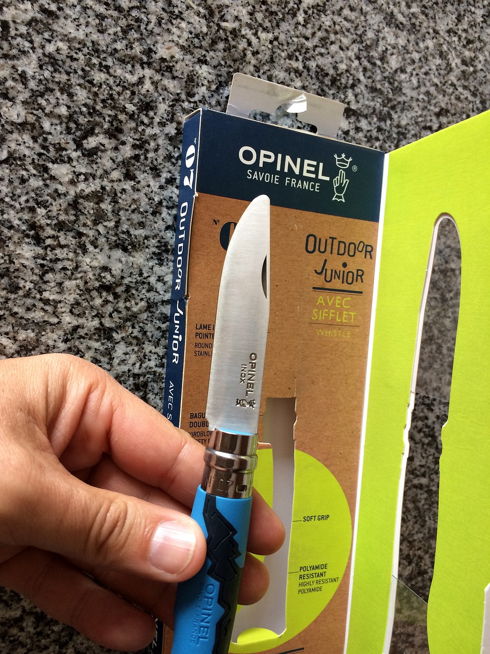 La primera navaja de mi hija : OPINEL OUTDOOR JUNIOR 215B484FE51C5AE751E5225AE74BFA