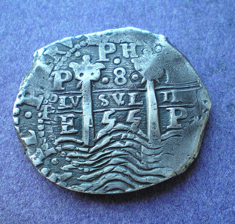 8 Reales de Felipe IV (Potosí, 1655) 9e83f02eb246f02ddf22f94da566cb6do