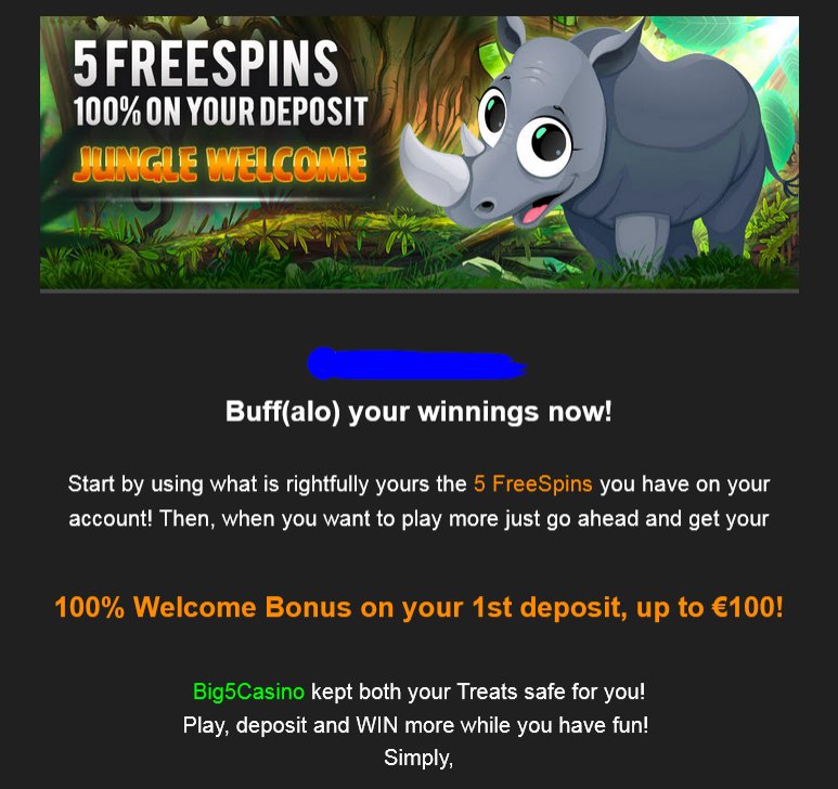 big5casino - Big5Casino - darmowe promocje 1