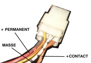 quel fil electrique pour brancher l'autoradio? Connecteurmontre