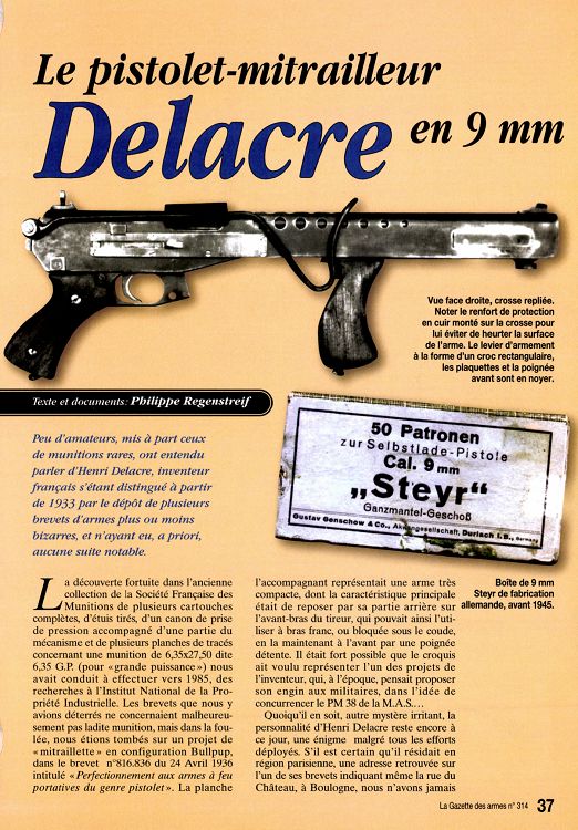 Le Pistolet  "rafaleur" DELACRE ? 18924-GazettedesArmes-314-Page-037