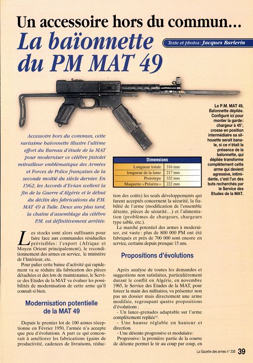 PISTOLET MITRAILLEUR DE 9 mm (MODELE 1949) - Page 2 18937-GazettedesArmes-345-Page-039
