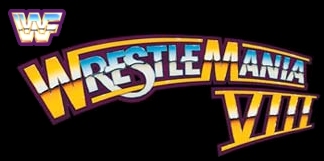 Logo oficial da Wrestlemania XXVIII WrestleMania_VIII_(curved)