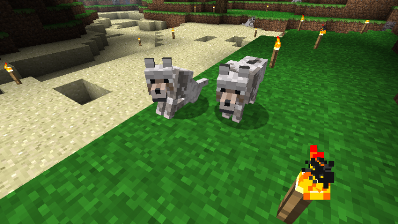 Minecraft Loup_assis