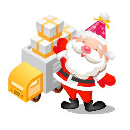 membre du mois - Page 33 Santa-gifts-truck-icon