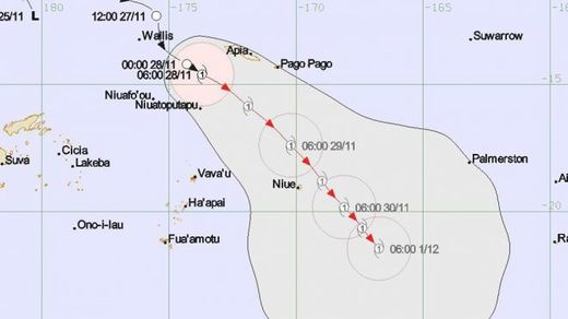 Cyclone Tuni aux Samoa : inondations et glissements de terrain Carte_samoa