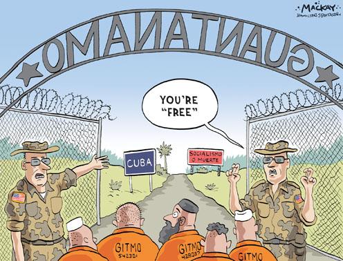  ^^...كاريكاتير الاوضاع العالمية الراهنة...^^ Guantanamo_detainees_are_free_356975